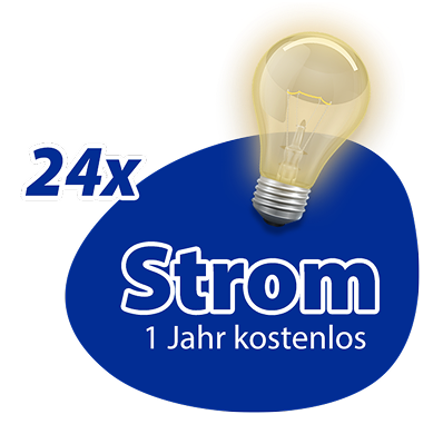 24 x Strom 1 Jahr kostenlos